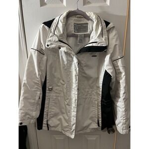 ZEROXPOSUR Women's 8/10 White Winter Jacket Plush Ski Snow Coat Activewear